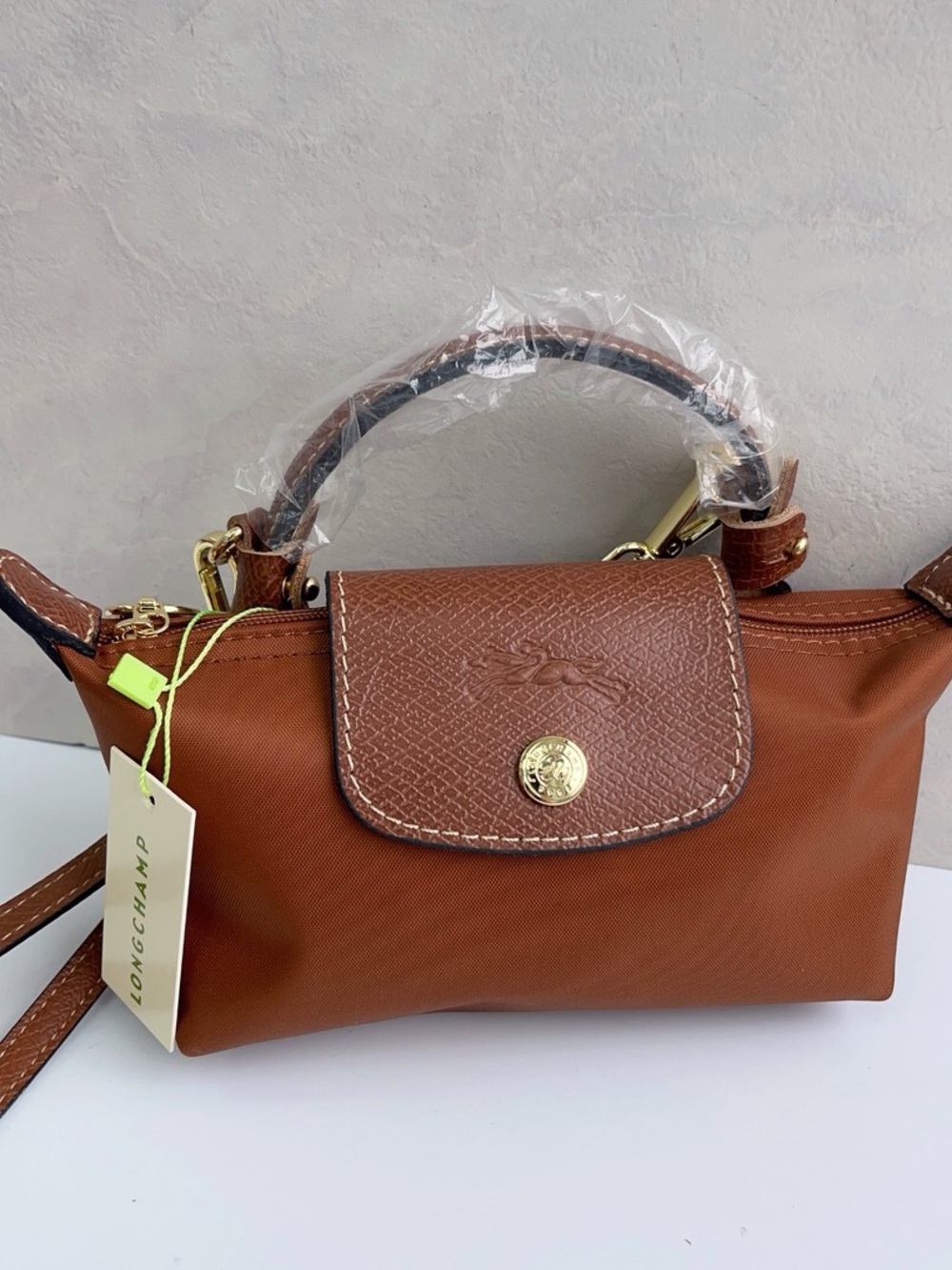 🥒Longchamp Brown Mini Crossbody Bag - Picture 2 of 9